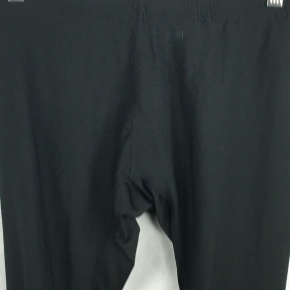 Nike Dri Fit Leggings Women Sz M Black Stretch Knit Capri Cropped Athletic Pant - Picture 2 of 11